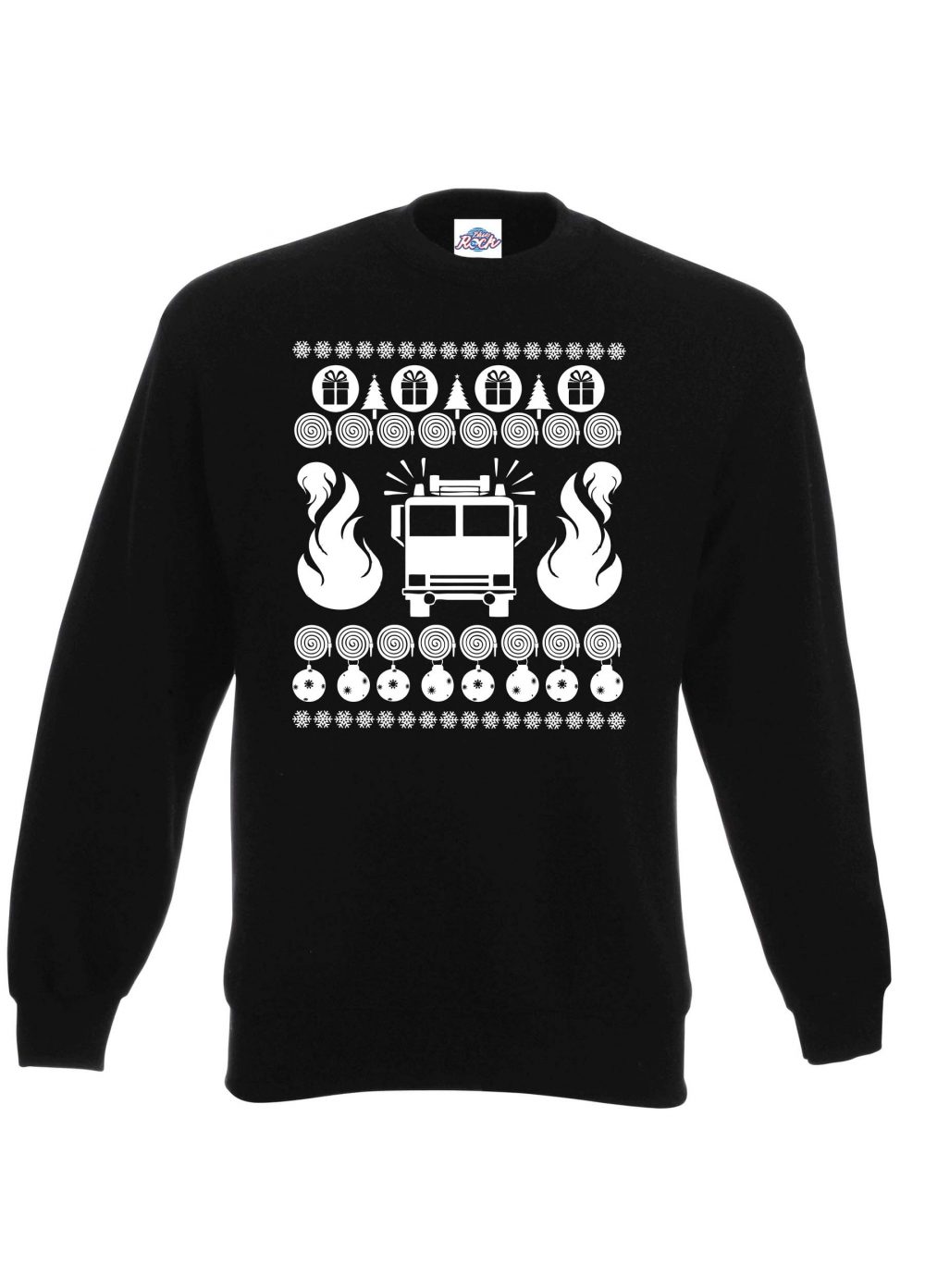 Fire XMAS Sweatshirt Jumper - Image 10