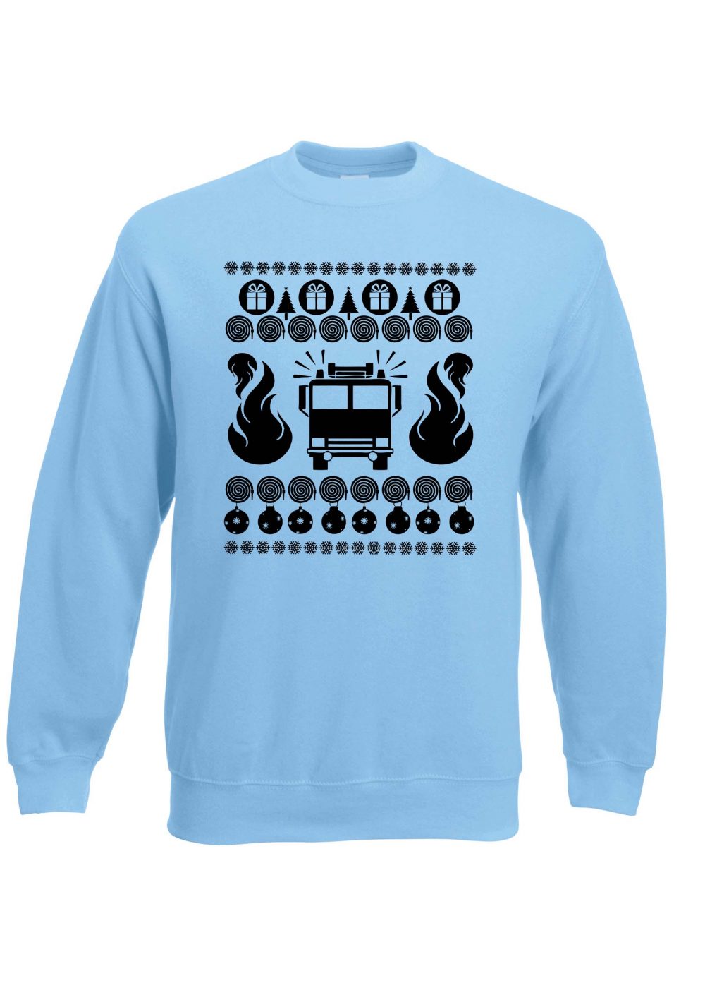Fire XMAS Sweatshirt Jumper - Image 3