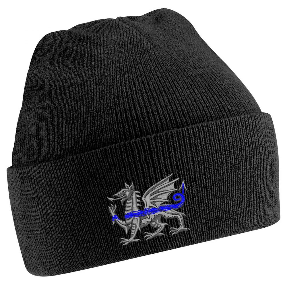 "Welsh Dragon" Thin Blue Line Beanie - Image 18