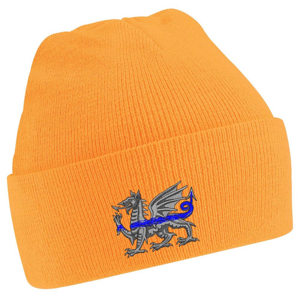 "Welsh Dragon" Thin Blue Line Beanie - Image 14