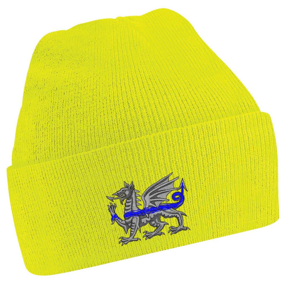 "Welsh Dragon" Thin Blue Line Beanie - Image 12