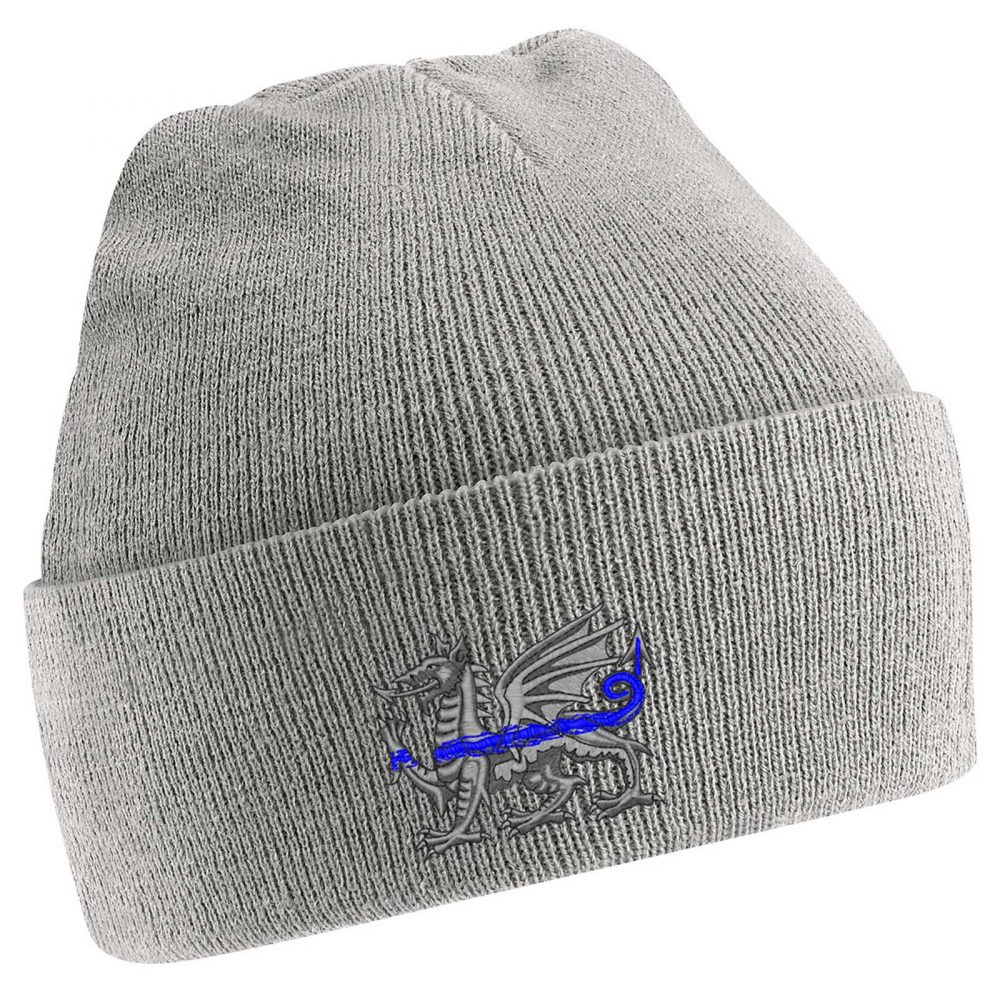 "Welsh Dragon" Thin Blue Line Beanie - Image 11