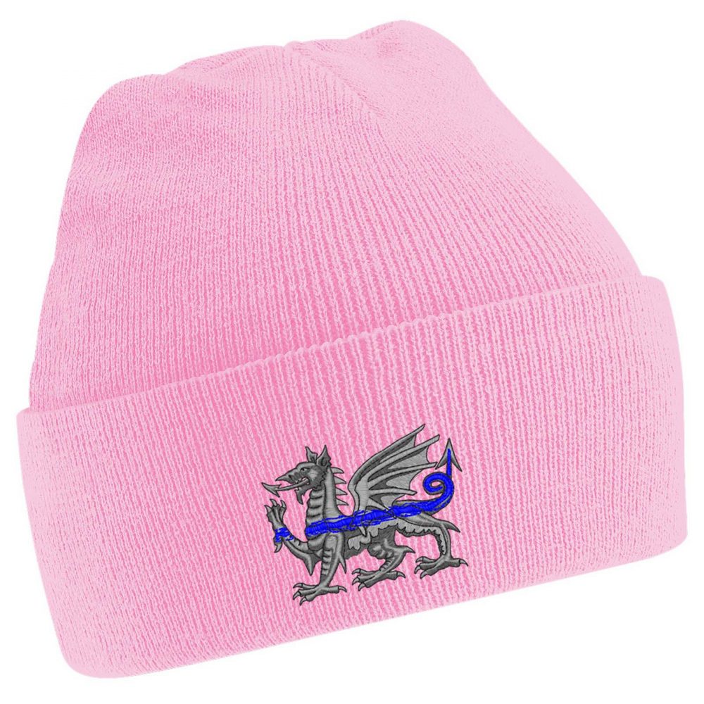 "Welsh Dragon" Thin Blue Line Beanie - Image 6