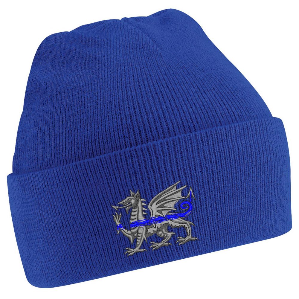 "Welsh Dragon" Thin Blue Line Beanie - Image 4
