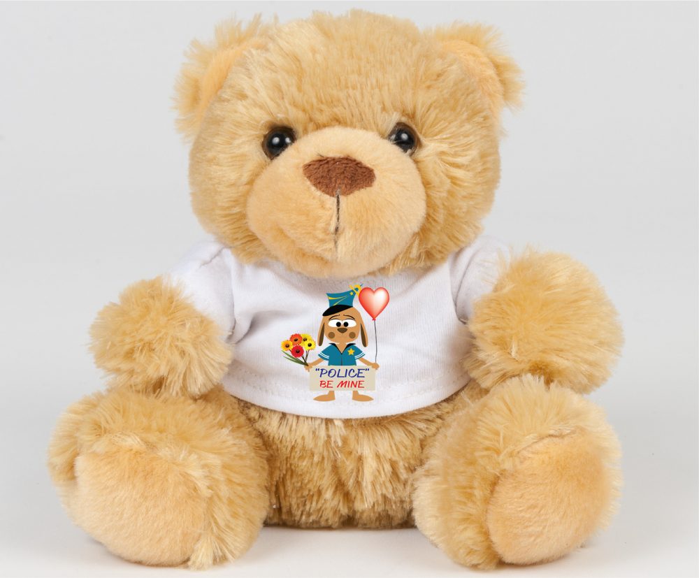 "Police Be Mine" Teddy Bear (Brown)