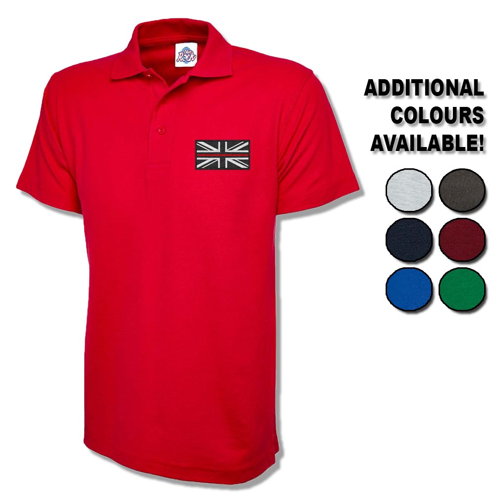 Thin Red Line Polo Shirt Embroidered