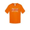 Kids Distressed Red Line T-Shirt - Image 9