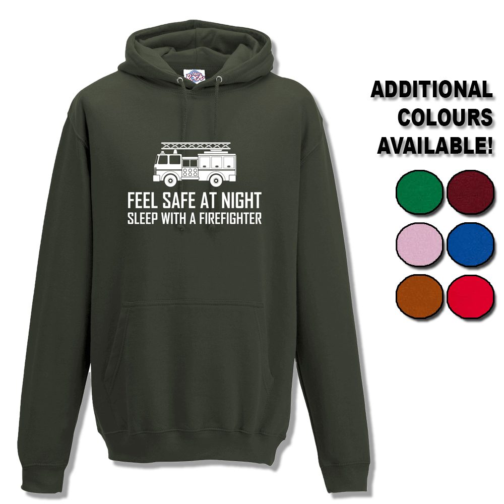 Unisex Sleep With Firefighter Hoodie