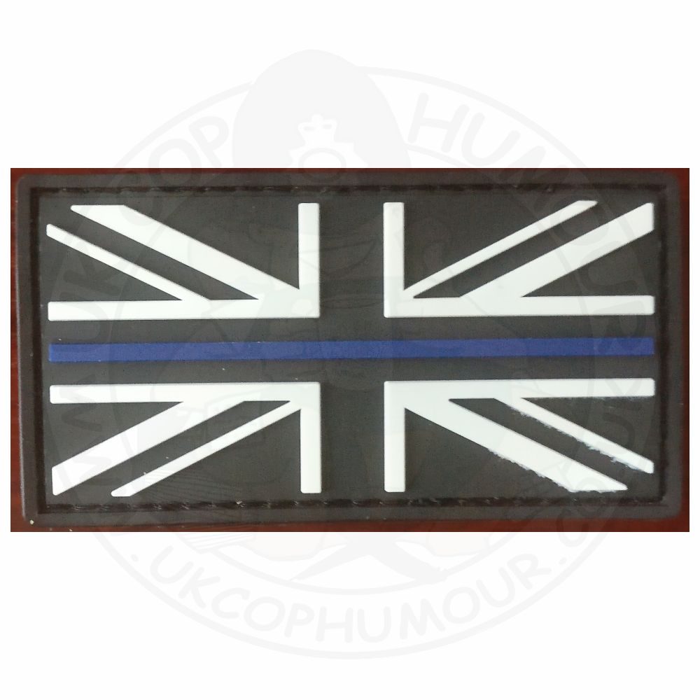 PVC  "Thin Blue Line" Velcro Patch