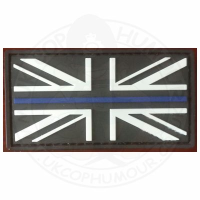 PVC  "Thin Blue Line" Velcro Patch