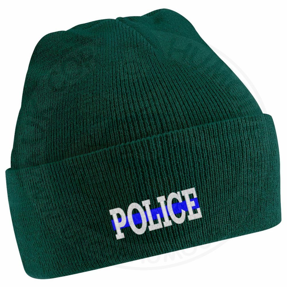 "Police" Thin Blue Line Beanie - Image 3