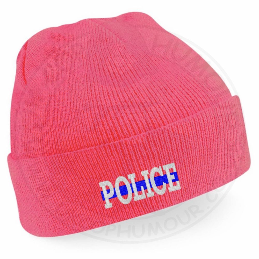 "Police" Thin Blue Line Beanie - Image 7