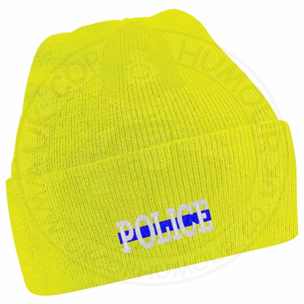 "Police" Thin Blue Line Beanie - Image 8