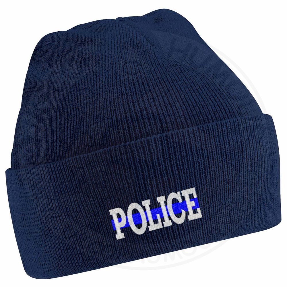 "Police" Thin Blue Line Beanie - Image 11