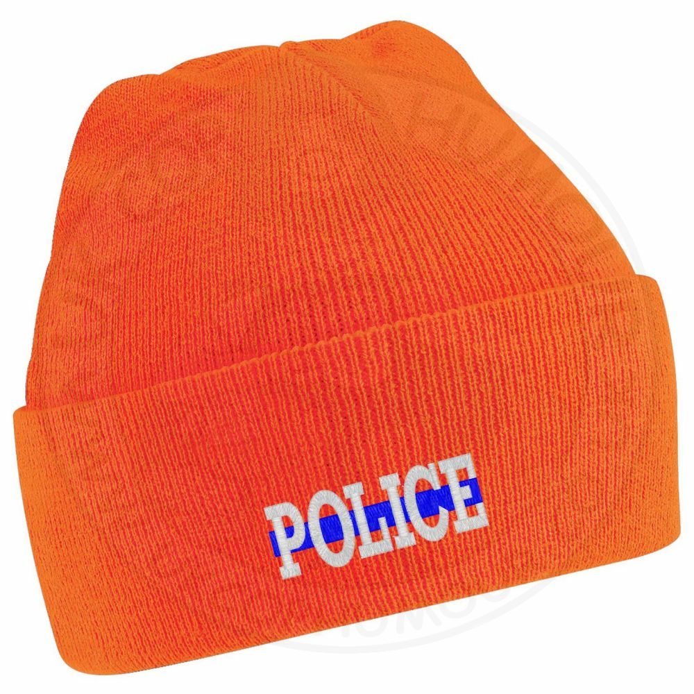 "Police" Thin Blue Line Beanie - Image 12