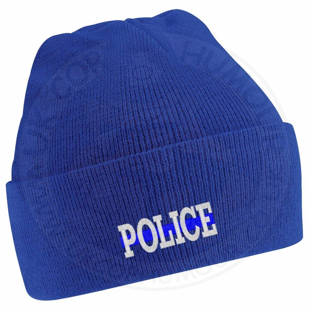 "Police" Thin Blue Line Beanie - Image 15