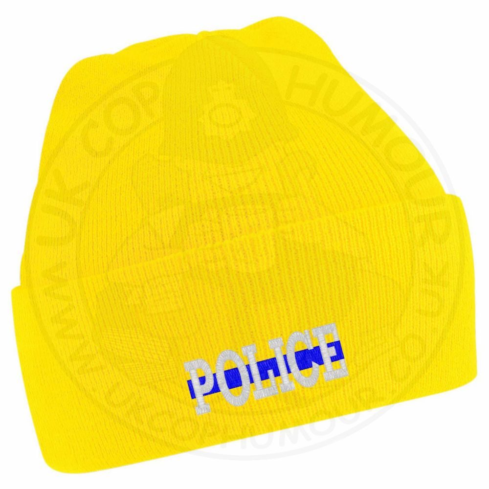 "Police" Thin Blue Line Beanie - Image 17