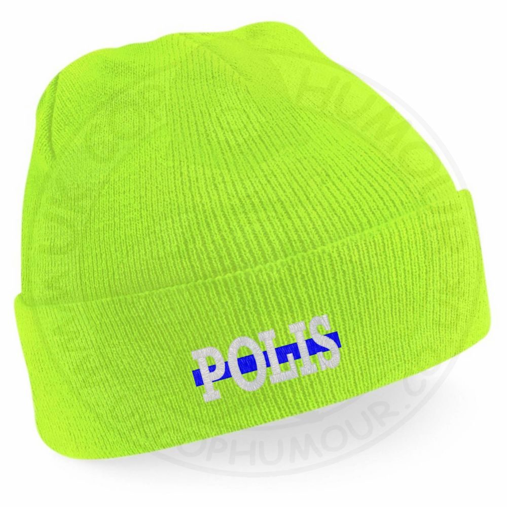 "Polis" Thin Blue Line Beanie - Image 4