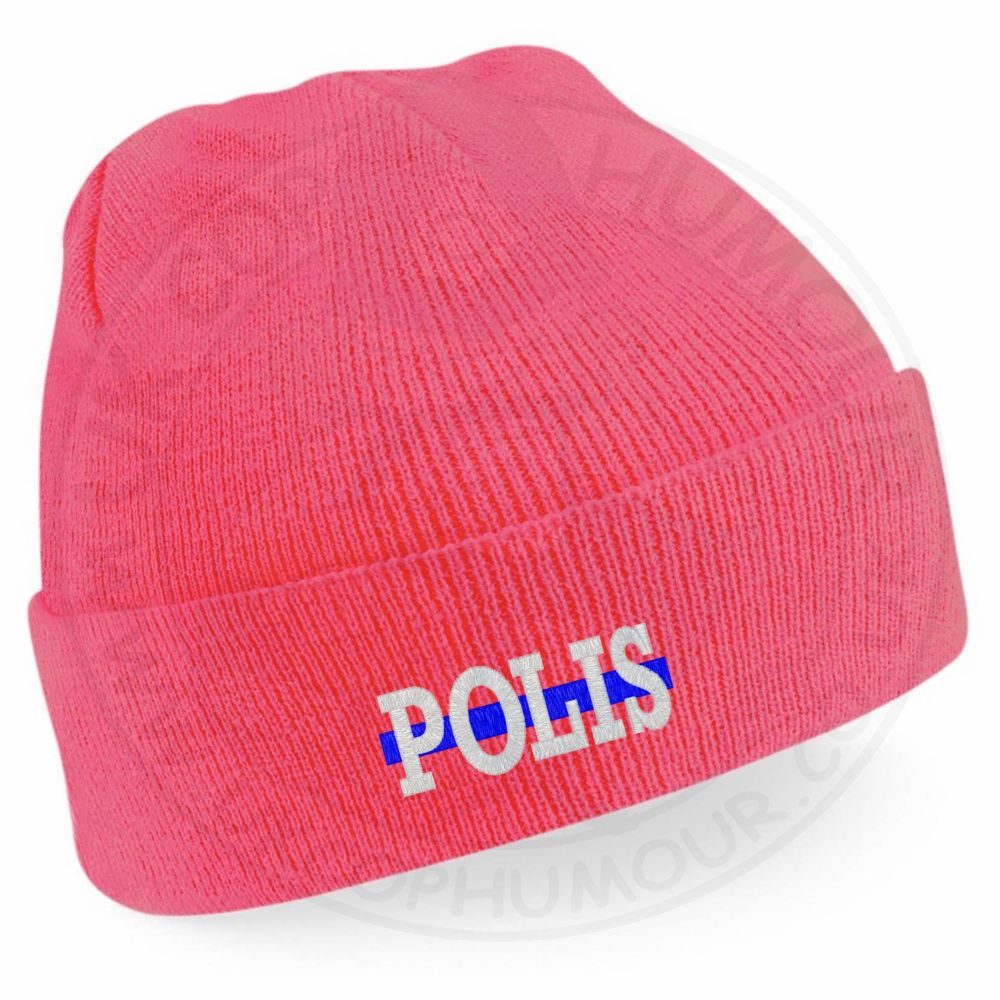 "Polis" Thin Blue Line Beanie - Image 6
