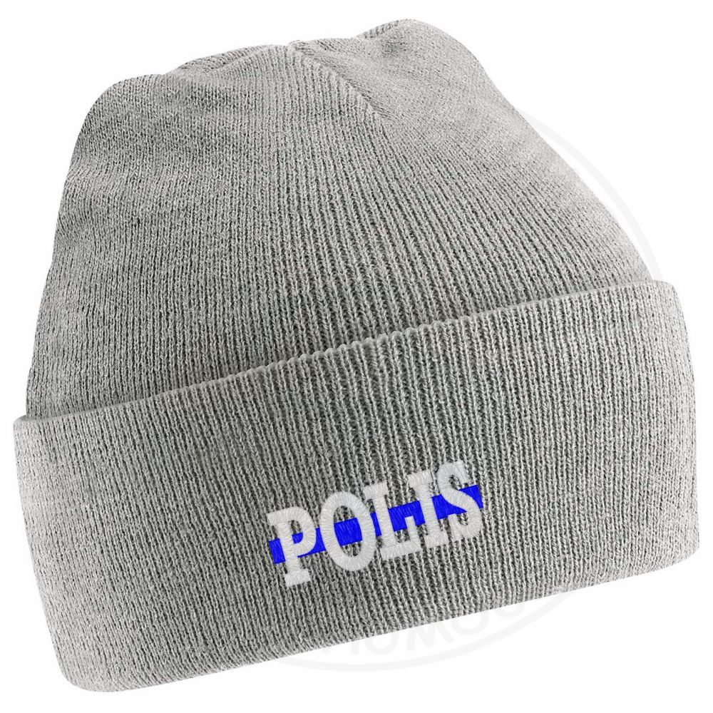 "Polis" Thin Blue Line Beanie - Image 8