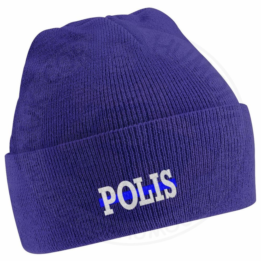 "Polis" Thin Blue Line Beanie - Image 14