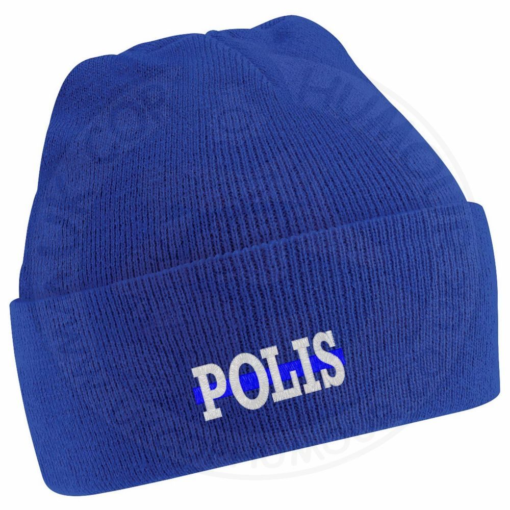 "Polis" Thin Blue Line Beanie - Image 15