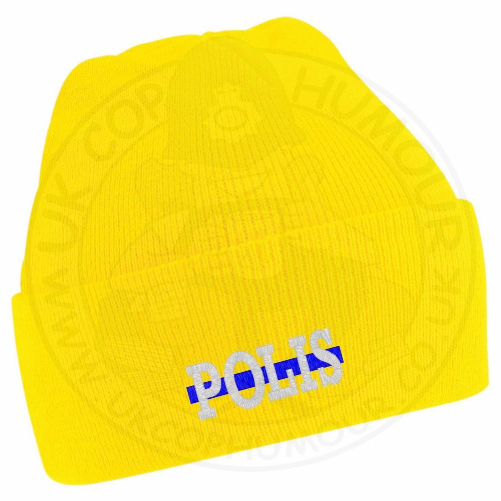 "Polis" Thin Blue Line Beanie - Image 17