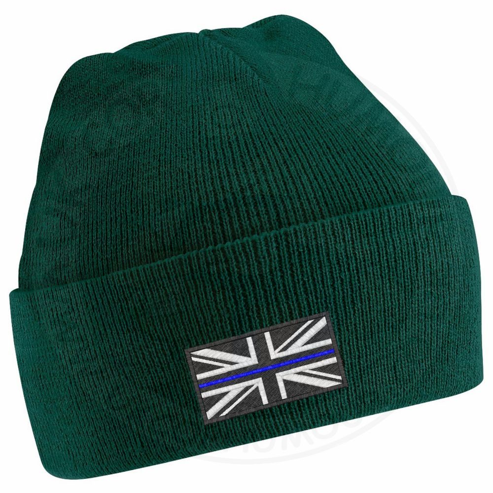 Thin Blue Line Flag Beanie - Image 3