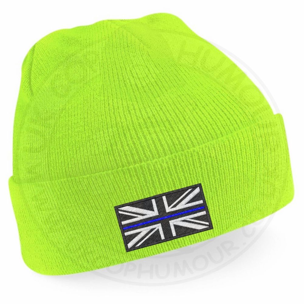 Thin Blue Line Flag Beanie - Image 5