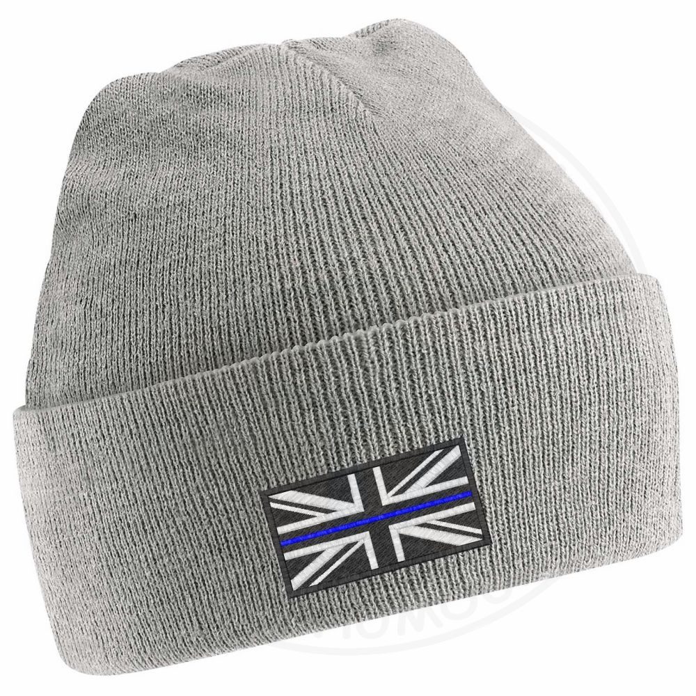 Thin Blue Line Flag Beanie - Image 9