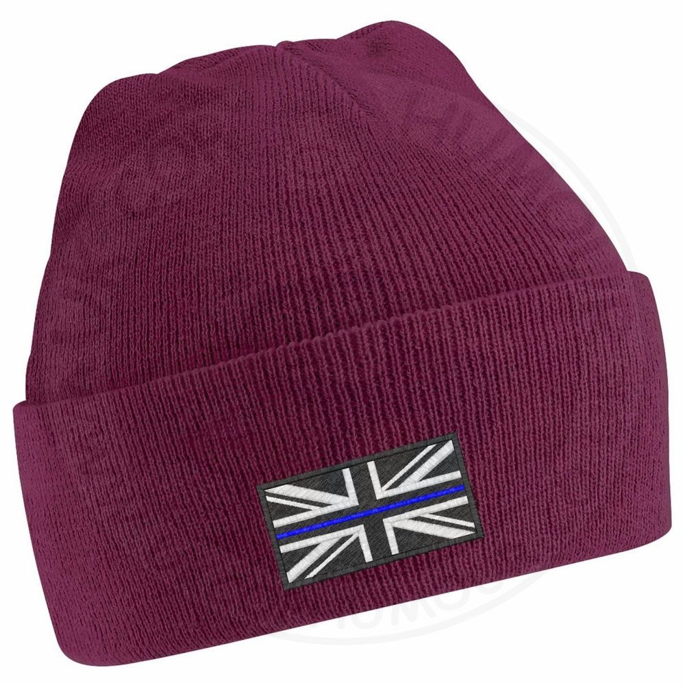 Thin Blue Line Flag Beanie - Image 10