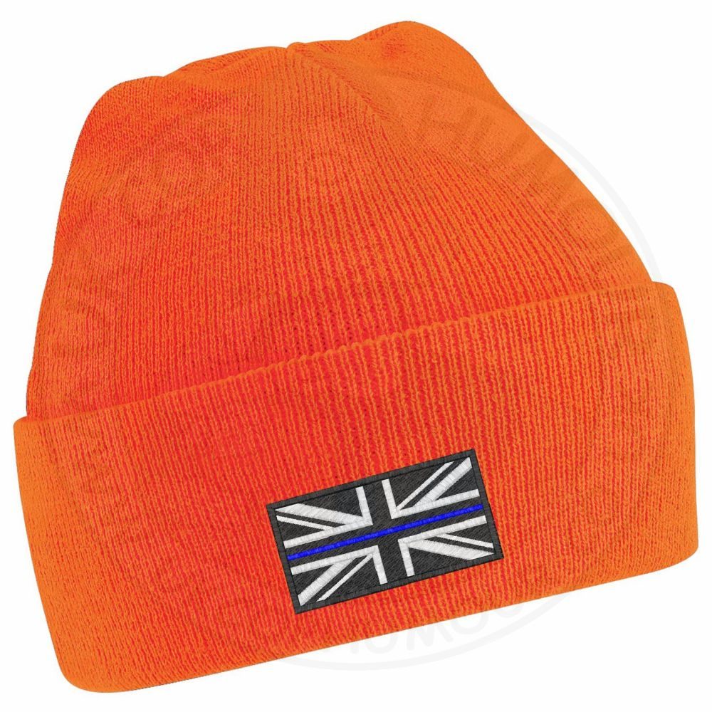 Thin Blue Line Flag Beanie - Image 13