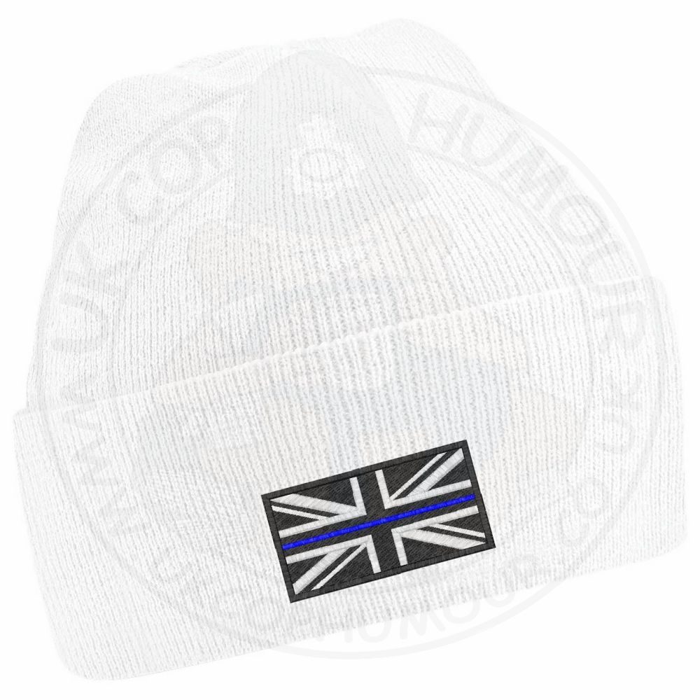 Thin Blue Line Flag Beanie - Image 17
