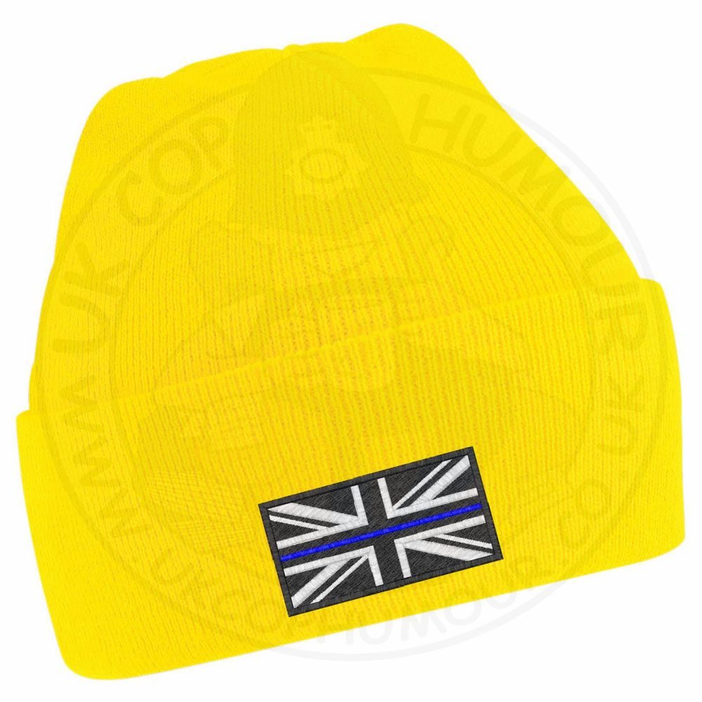Thin Blue Line Flag Beanie - Image 18