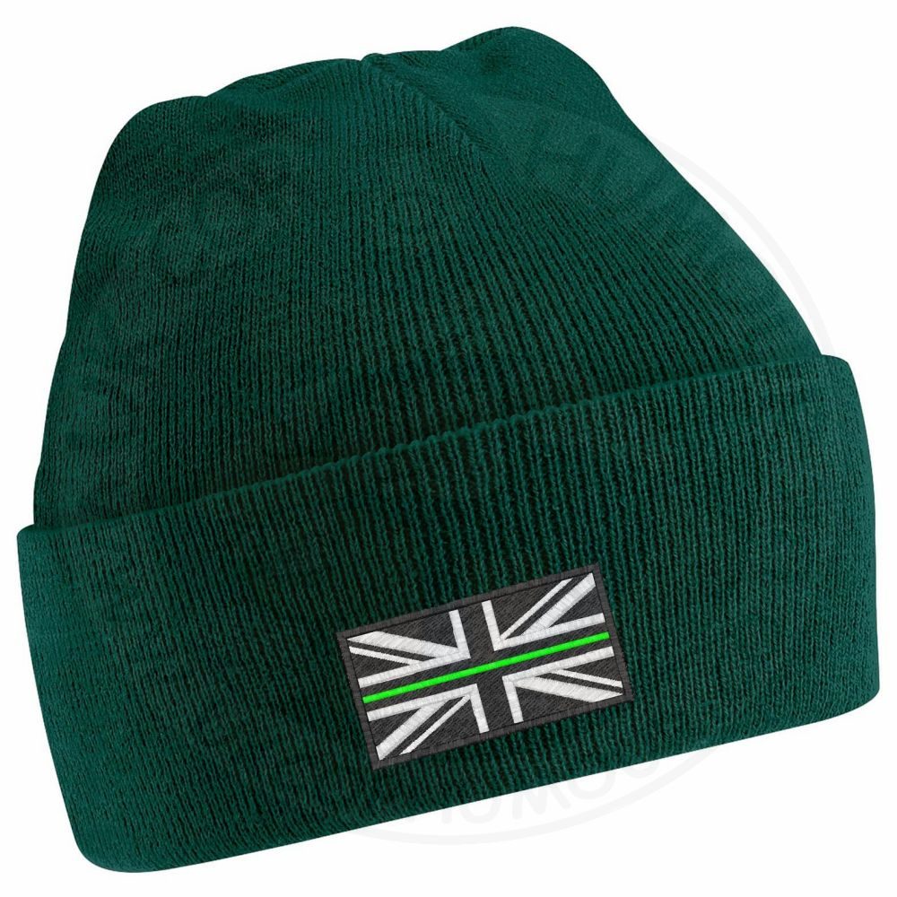 Thin Green Line Flag Beanie - Image 3
