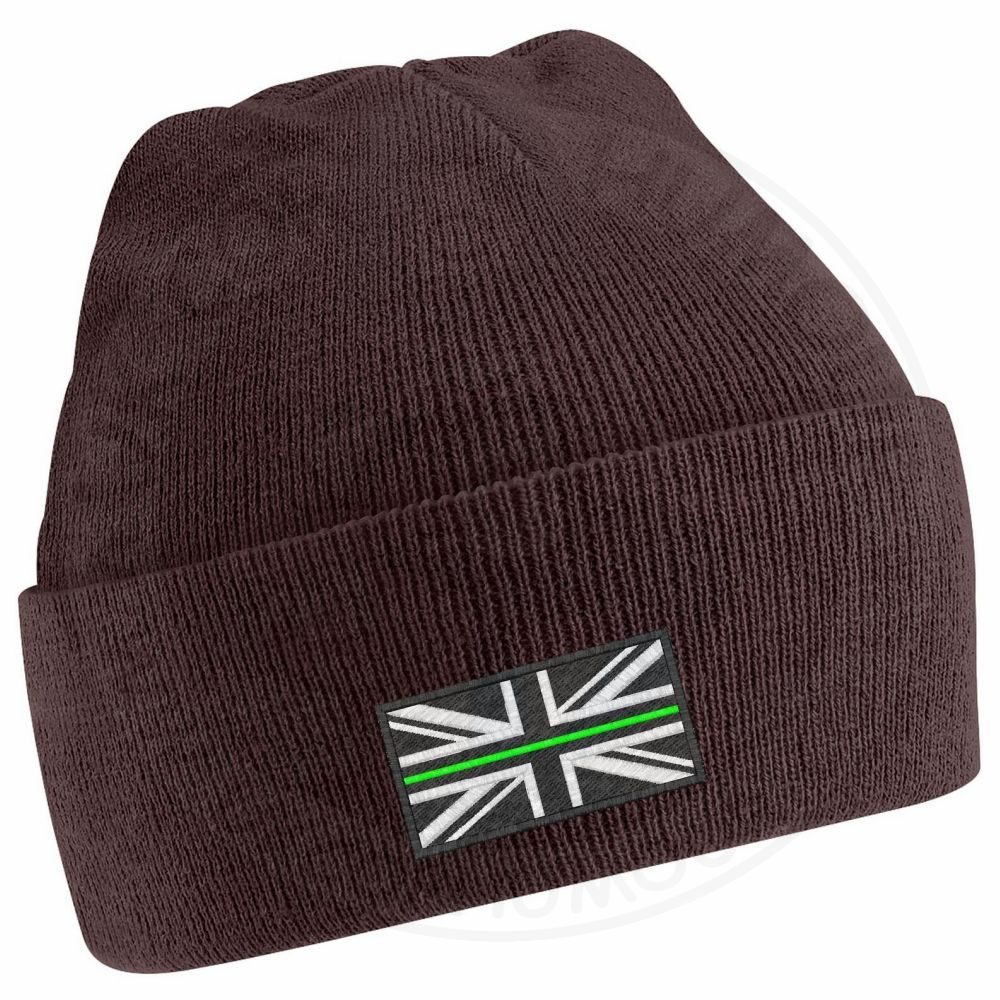 Thin Green Line Flag Beanie - Image 4