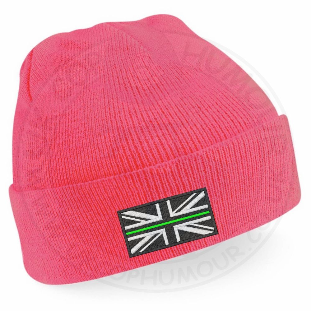 Thin Green Line Flag Beanie - Image 7