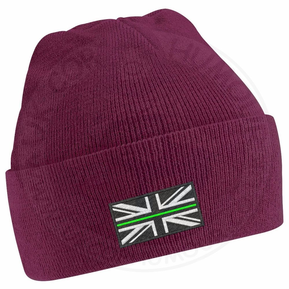 Thin Green Line Flag Beanie - Image 10
