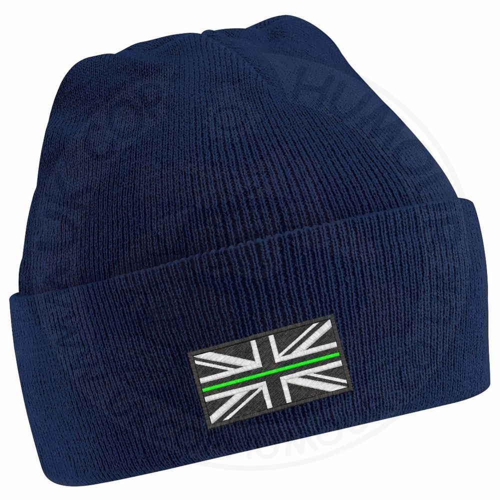 Thin Green Line Flag Beanie - Image 11
