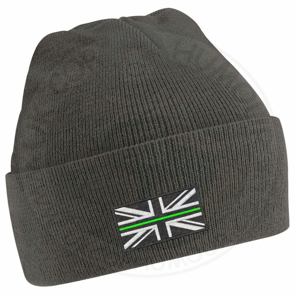 Thin Green Line Flag Beanie - Image 12
