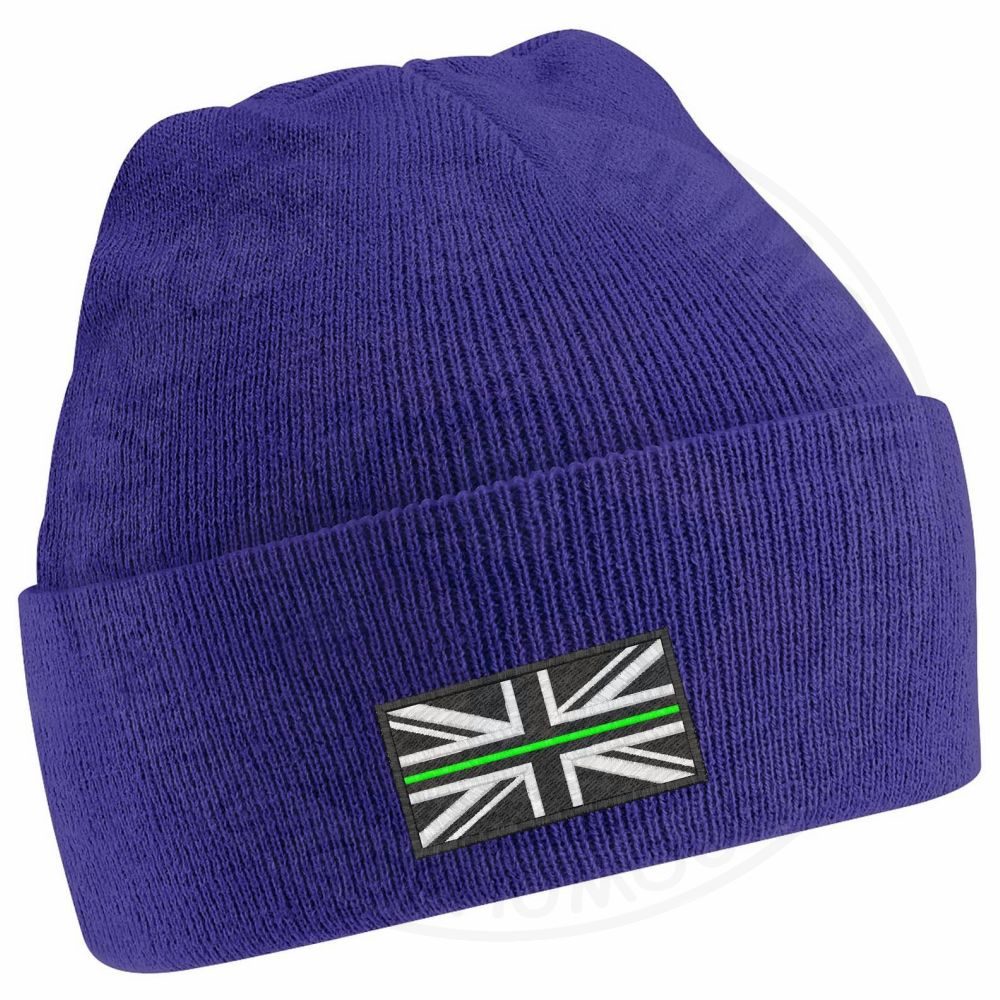 Thin Green Line Flag Beanie - Image 15