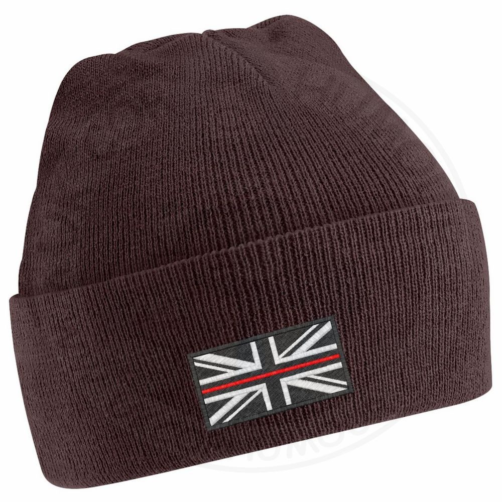 Thin Red Line Flag Beanie - Image 4