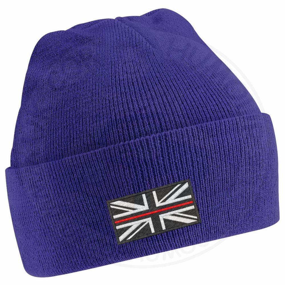 Thin Red Line Flag Beanie - Image 14