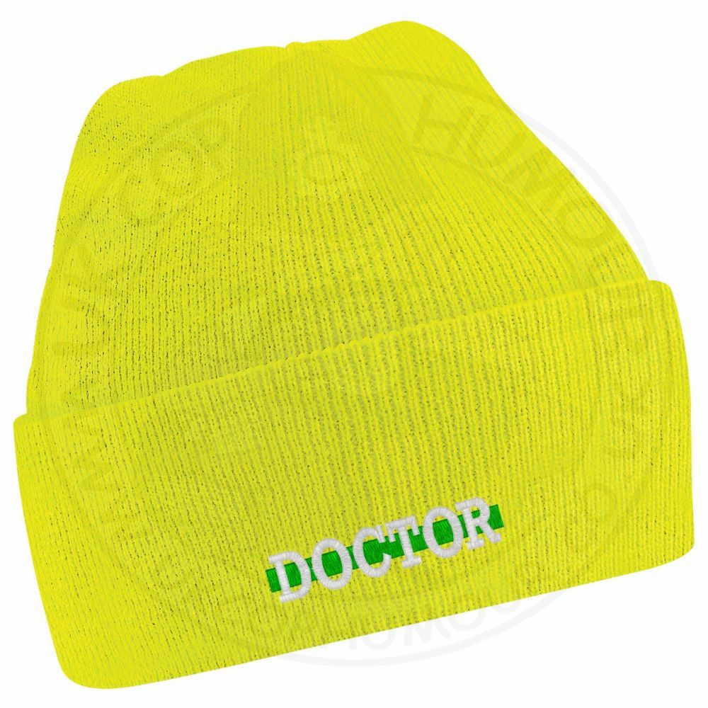 "Doctor" Thin Green Line Beanie - Image 7