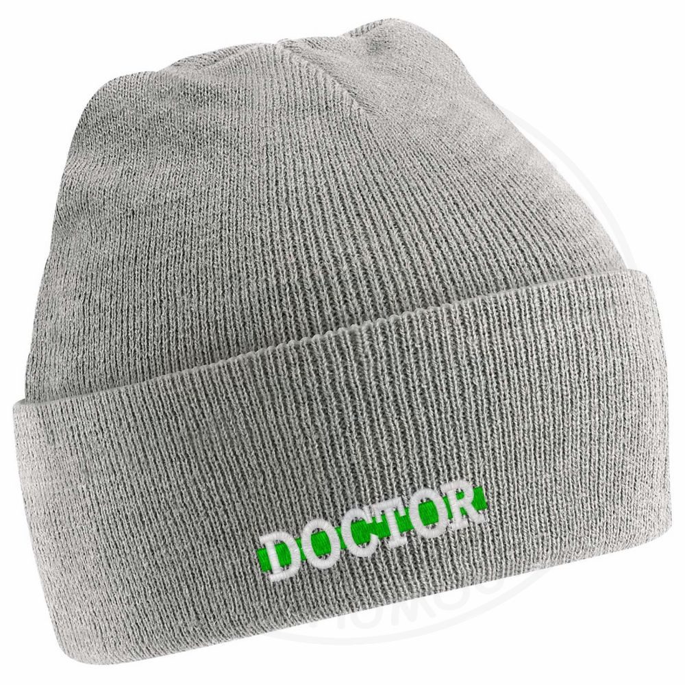 "Doctor" Thin Green Line Beanie - Image 8