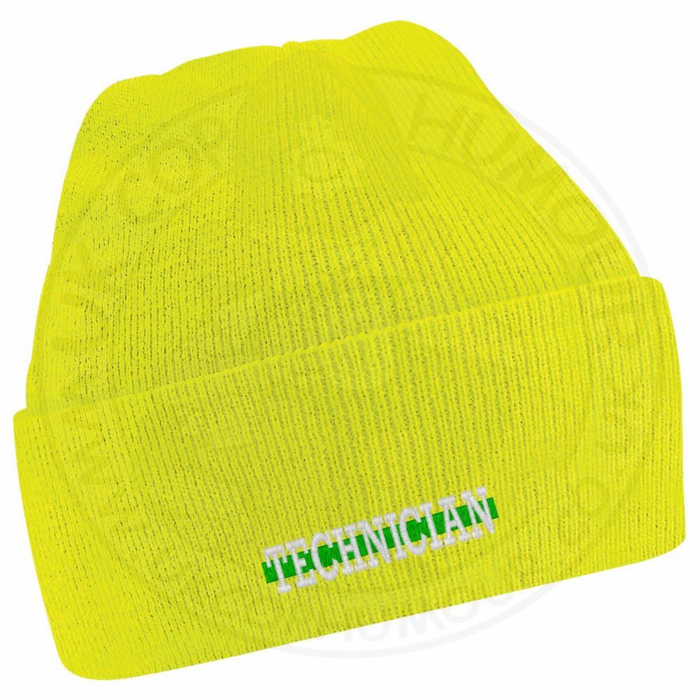 "Technician" Thin Green Line Beanie - Image 8
