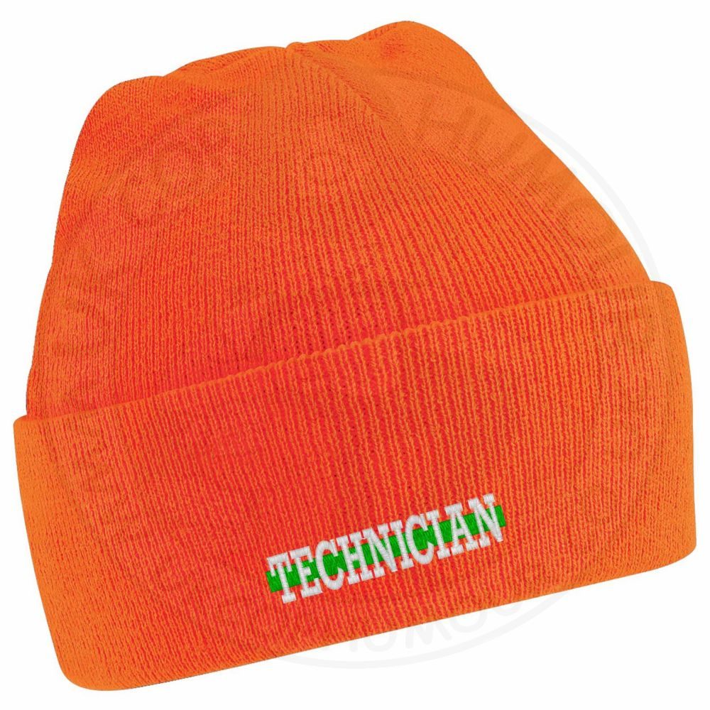 "Technician" Thin Green Line Beanie - Image 12