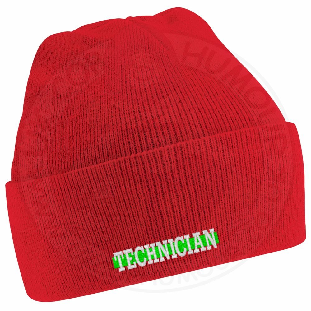 "Technician" Thin Green Line Beanie - Image 18