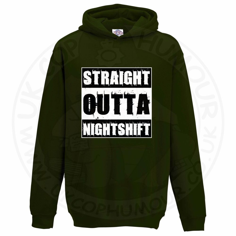 Kids Straight Outta Nightshift Hoodie - Image 13