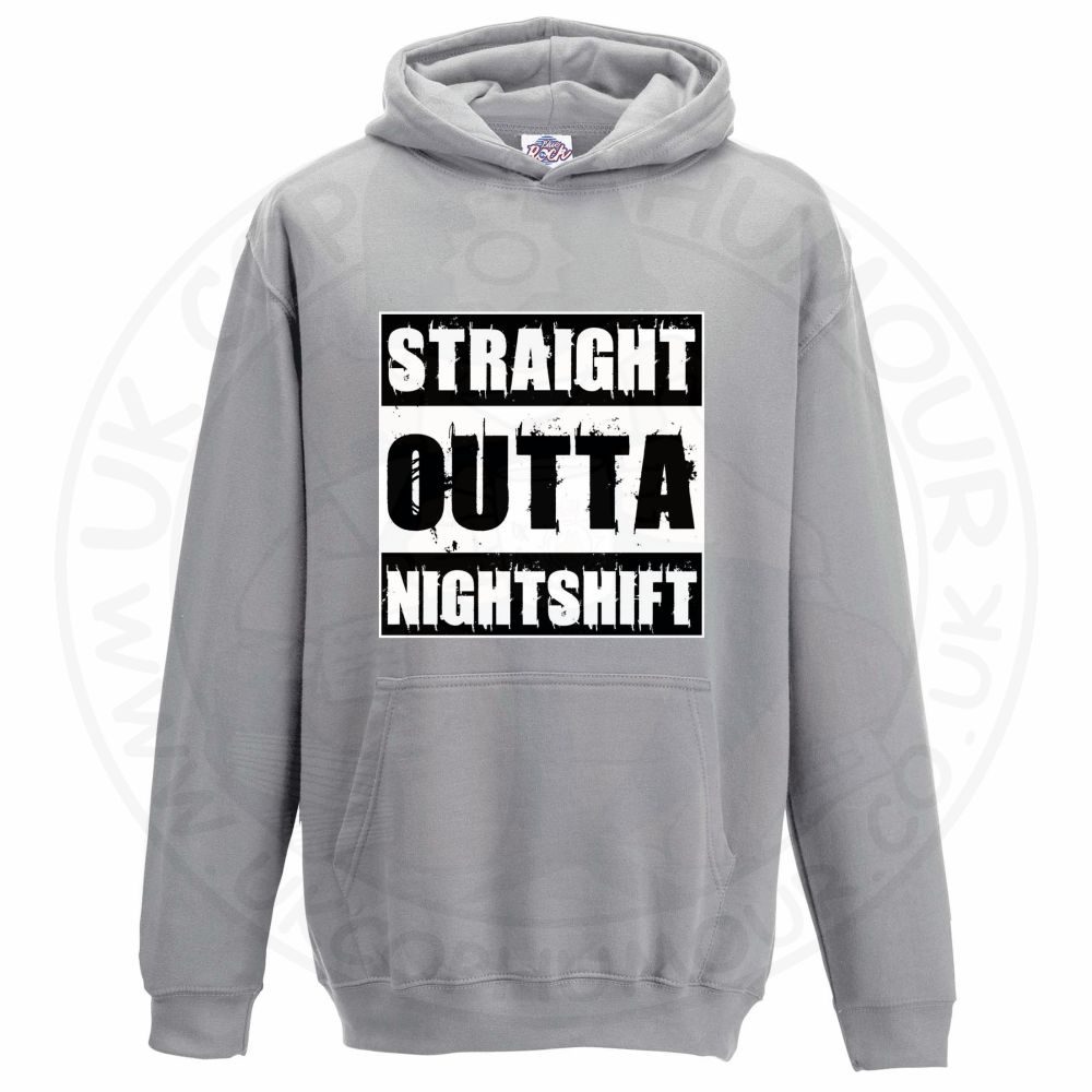 Kids Straight Outta Nightshift Hoodie - Image 10